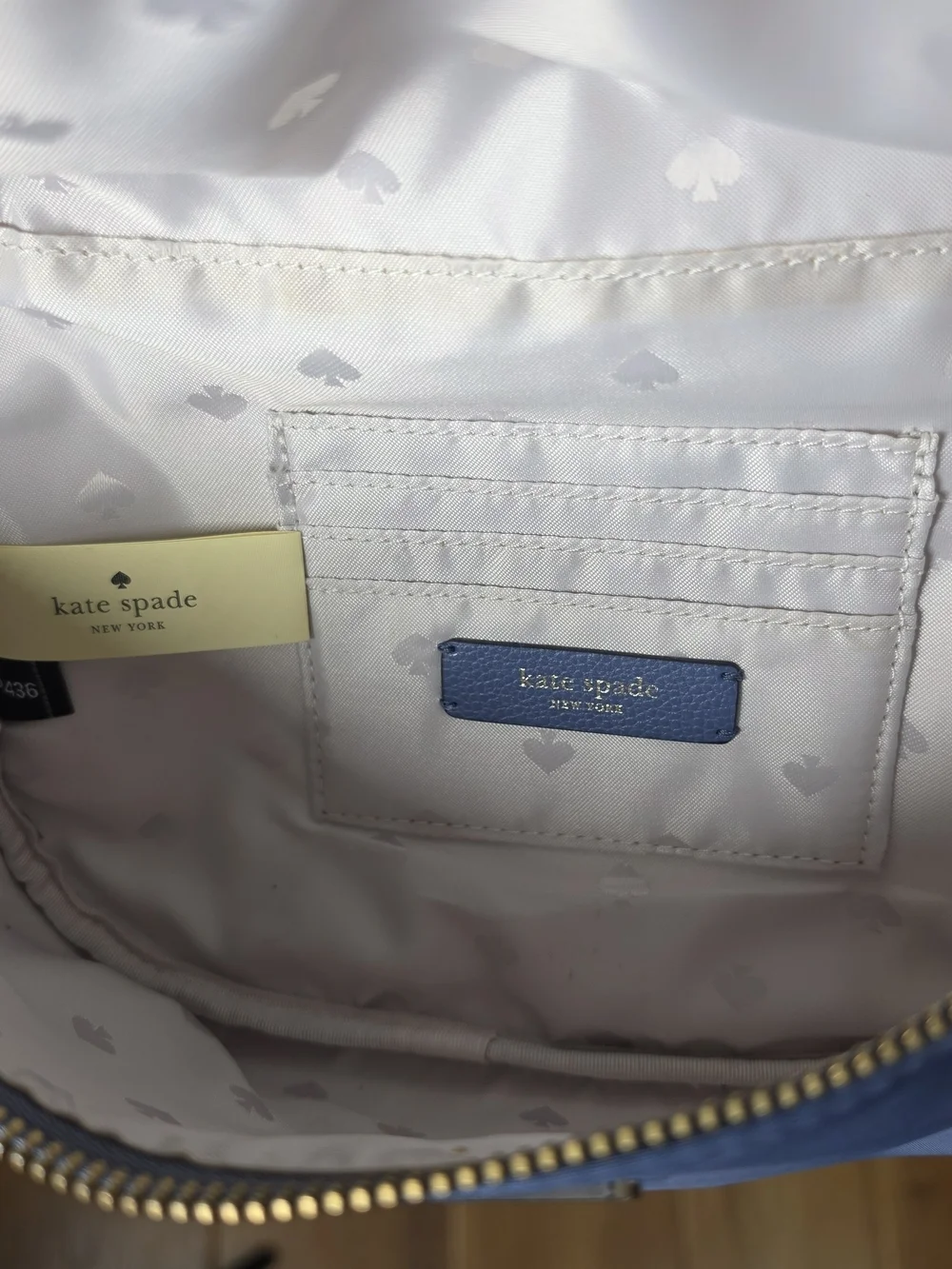 KATE SPADE WAIST/SLING NYLON/LEATHER BAG
